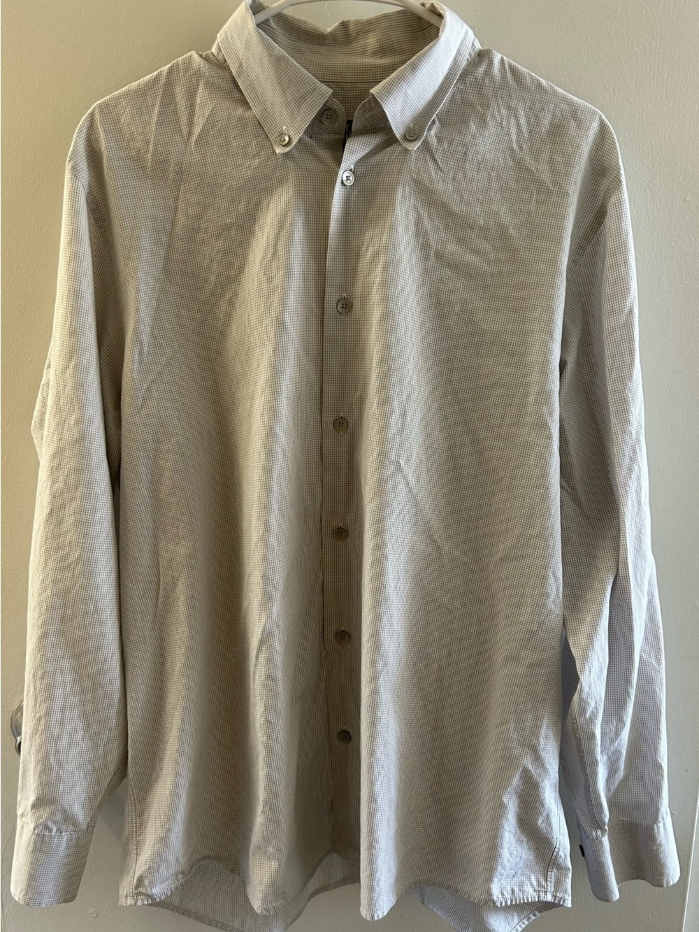 Calvin Klein Light  Button-Down Long Sleeve Shirt